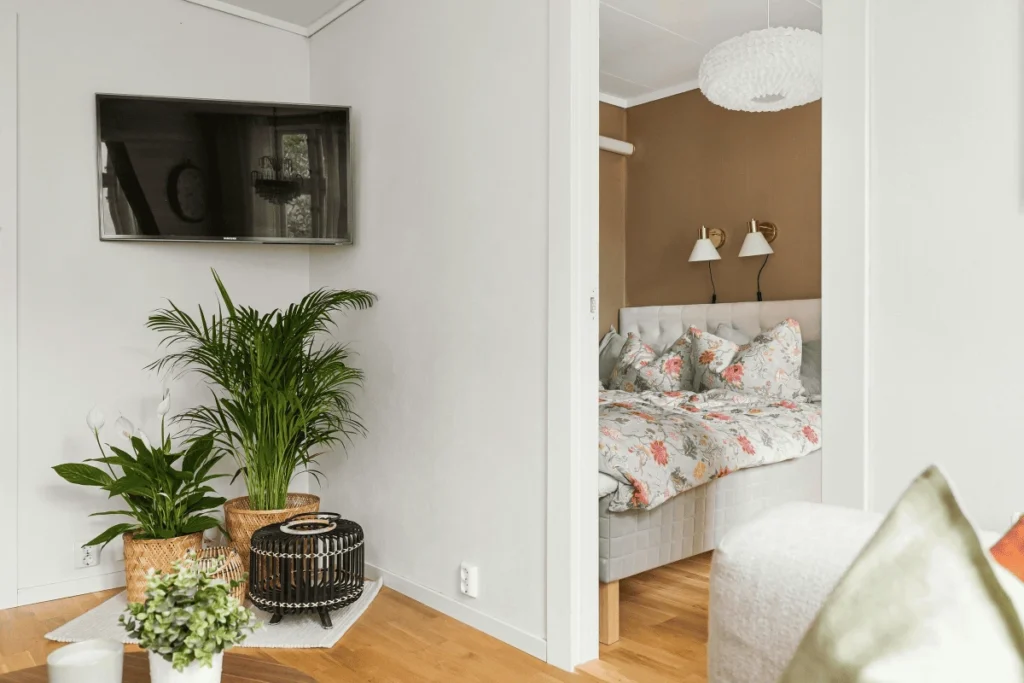 decorar com plantas sem ocupar