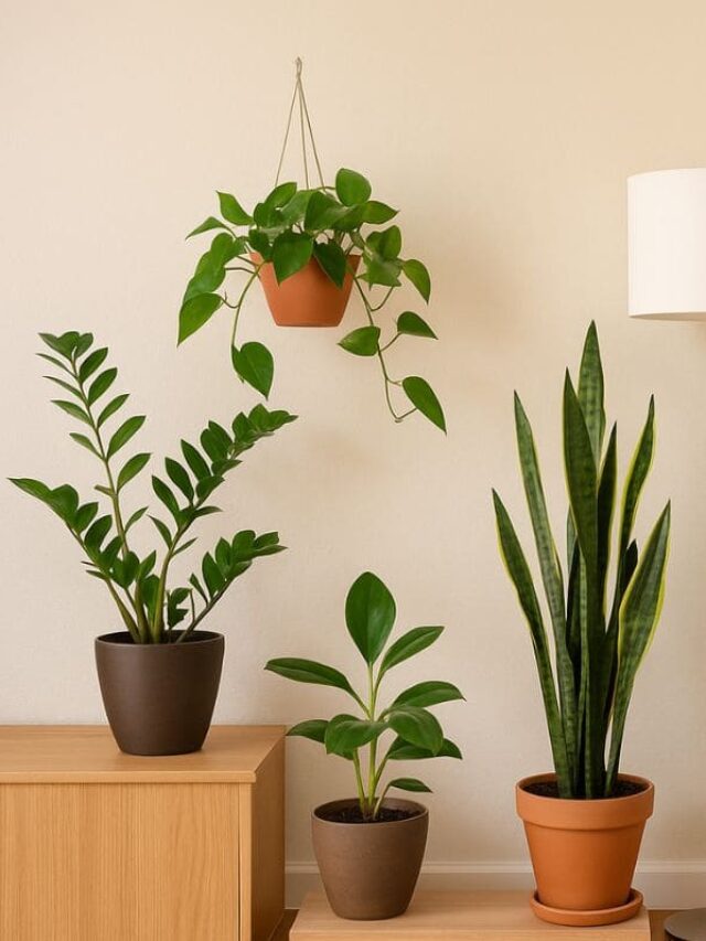 4 Plantas que limpam o ar mesmo sem luz solar!