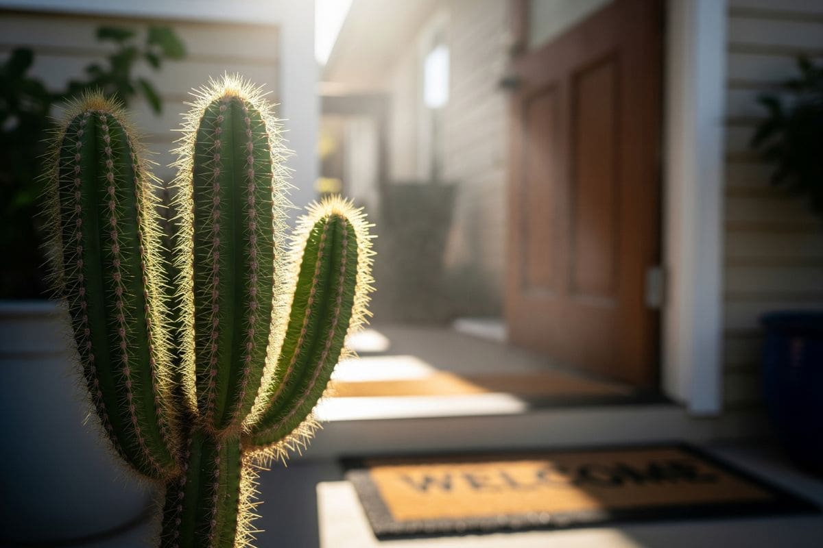 Cacto na varanta afasta energia ruim