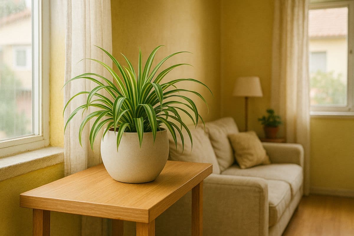 Planta-aranha como cuidar e onde colocar para crescer forte e purificar o ar

