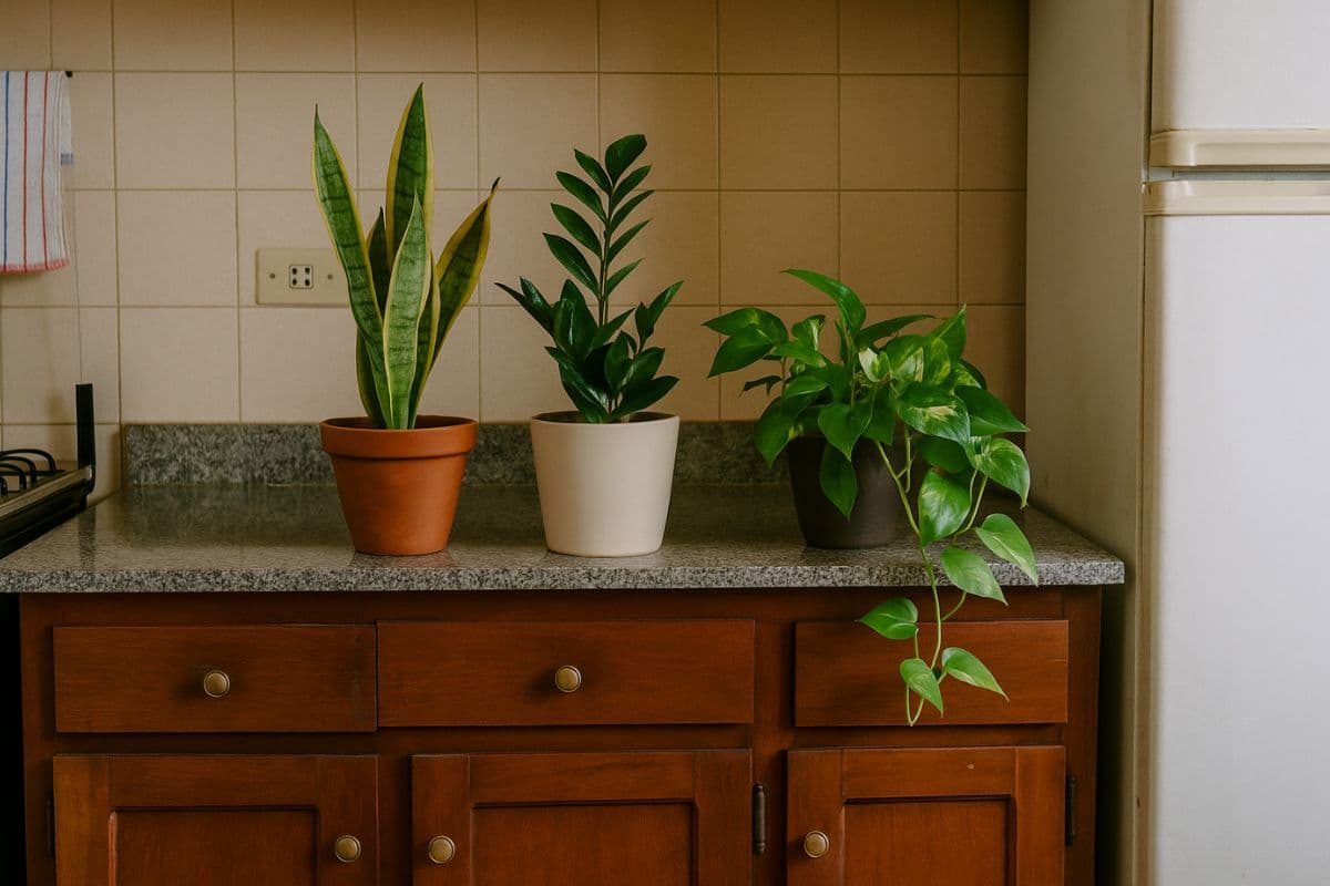 plantas que vivem bem em cozinha 