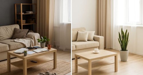 Antes e depois: como a decoração pode bloquear ou liberar a energia da casa.