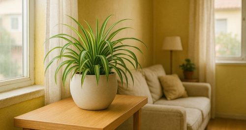 Planta-aranha como cuidar e onde colocar para crescer forte e purificar o ar

