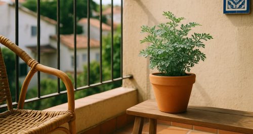 Arruda na varanda: proteção e leveza para seu espaço ao ar livre.
