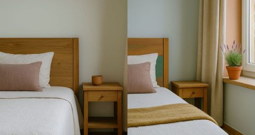 Coloque um vasinho de lavanda no quarto para reduzir a ansiedade e criar um ritual de calma.
